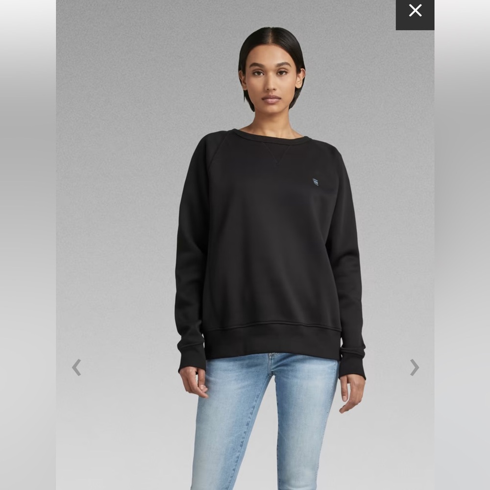 NWT G-Star RAW Premium Core 2.0 Women Sweatshirt in Black size S